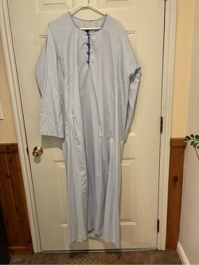 Men's Light Blue Egyptian Galabaya Long Sleeve